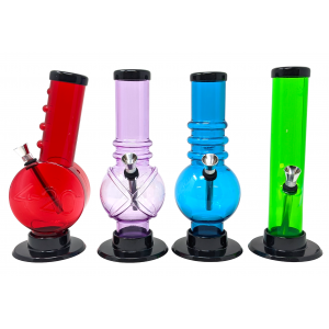 8" Acrylic 1.5x8 Water Pipe Assorted Style/Color - [AJM18]